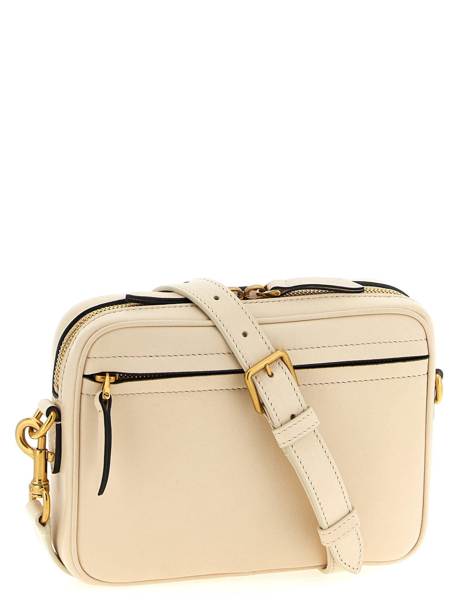 Valentino Garavani Viva Superstar Shoulder Bag White/black