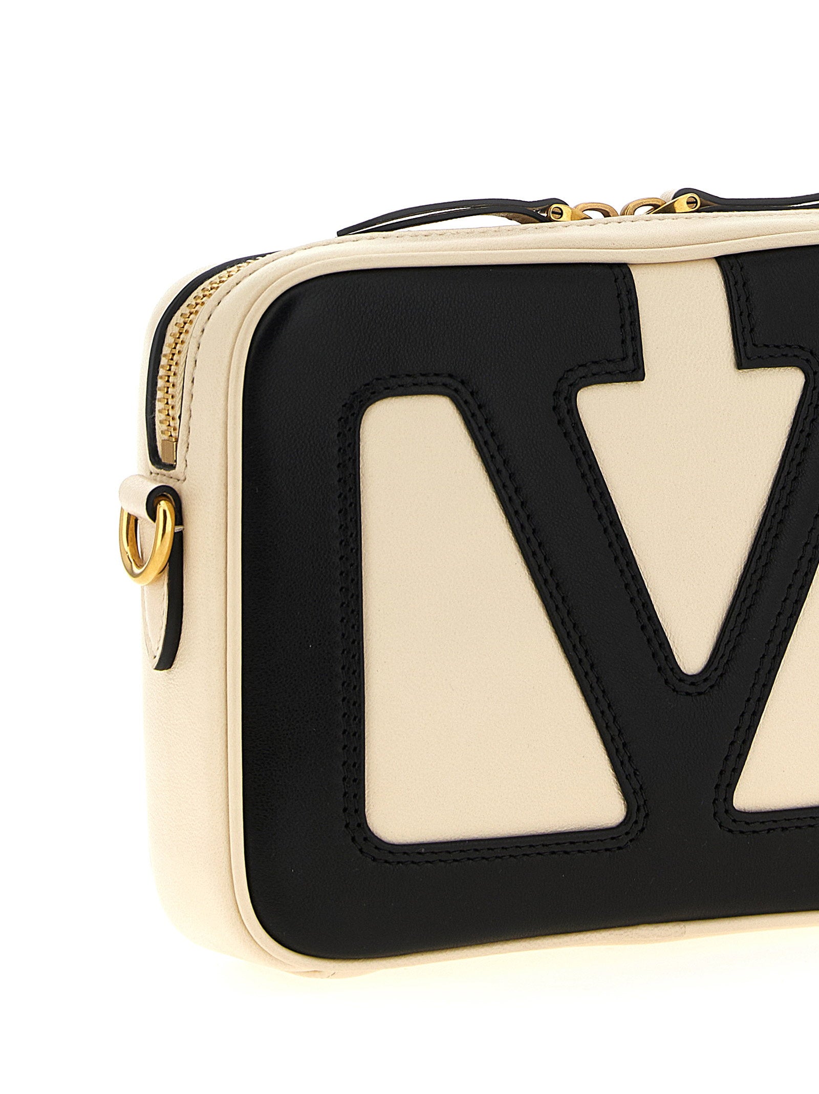 Valentino Garavani Viva Superstar Shoulder Bag White/black