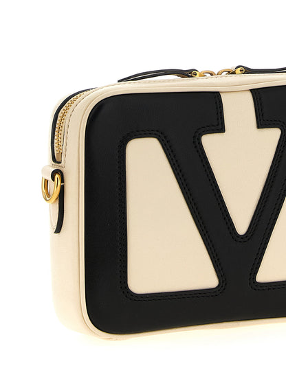 Valentino Garavani Viva Superstar Shoulder Bag White/black