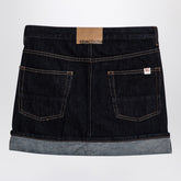 Semicouture Floriane Dark Denim Mini Skirt Blue