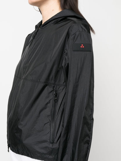 Peuterey Logo-Patch Hooded Jacket Black Black