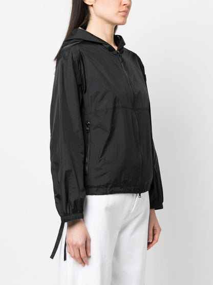 Peuterey Logo-Patch Hooded Jacket Black Black