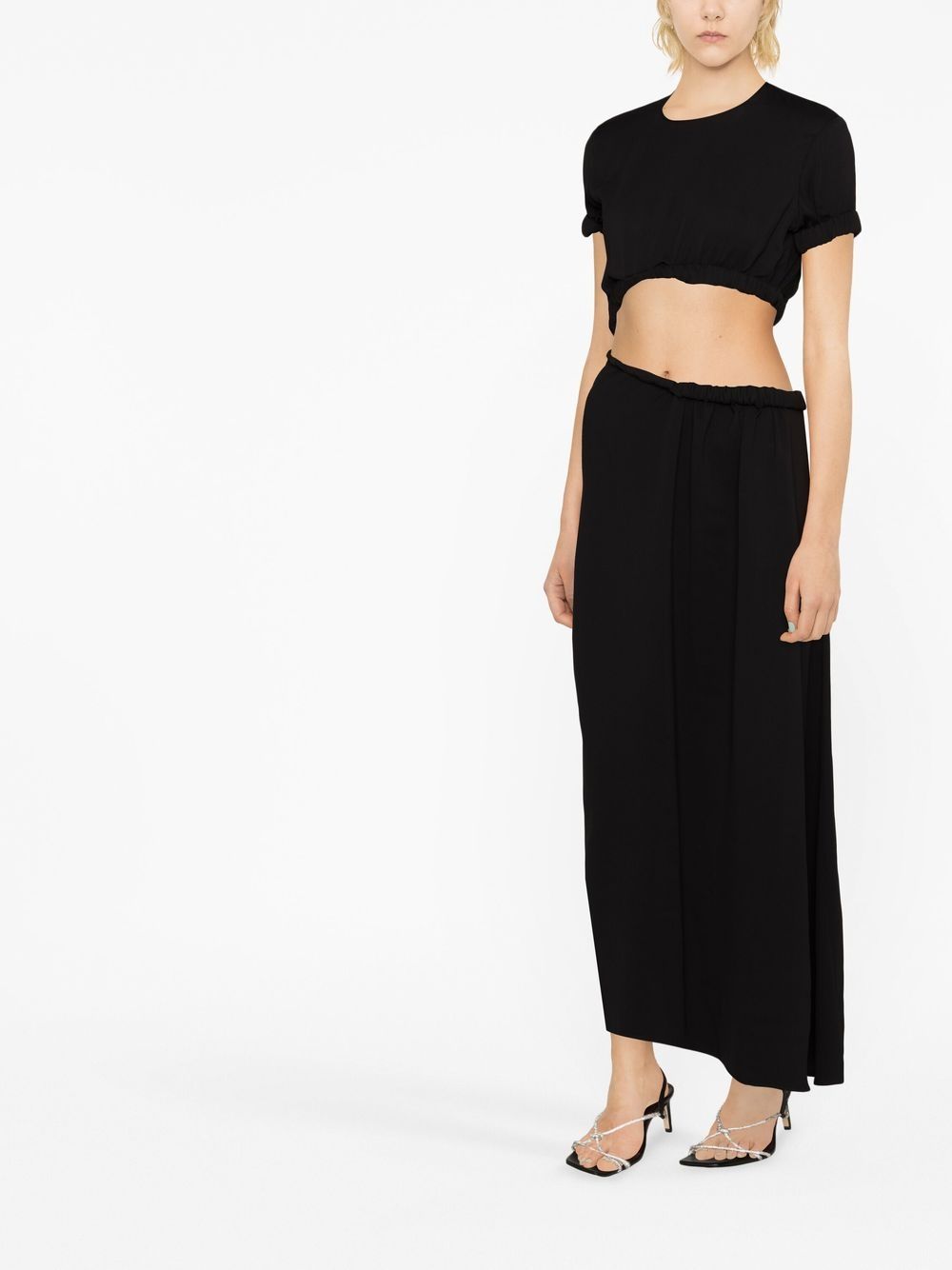 Cut-out t-shirt maxi dress