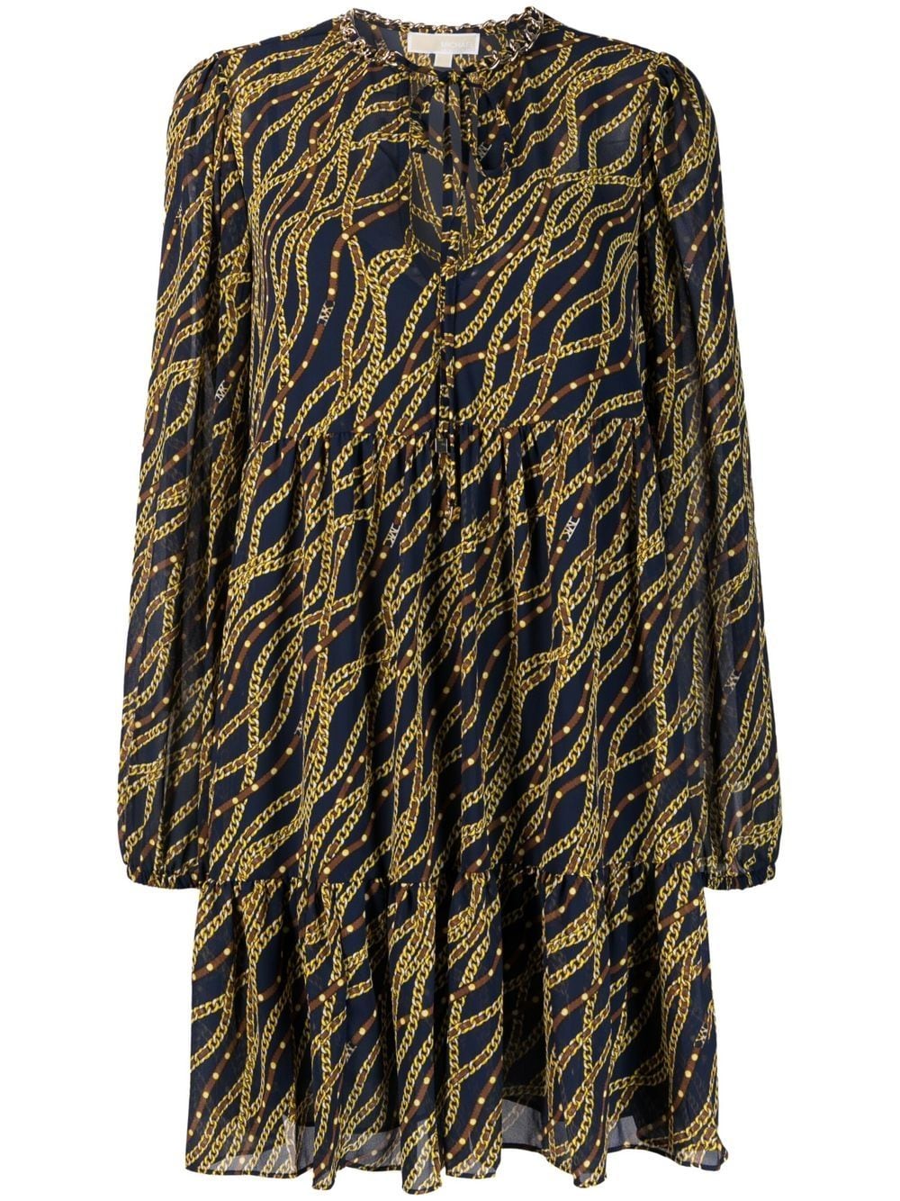 Robe imprimée à maillons de chaîne