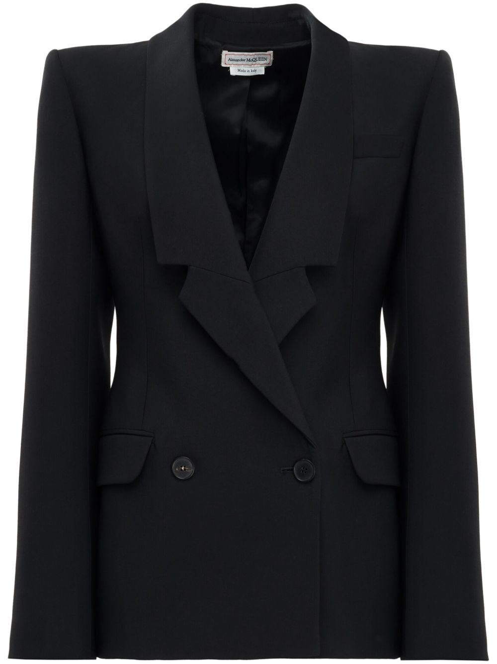 Double-breasted wool blazer