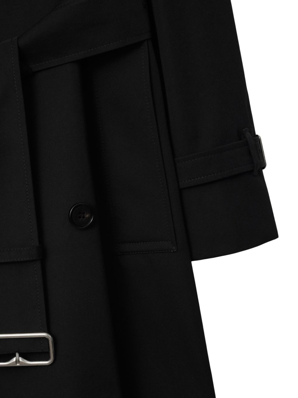 Check Collar Trench coat