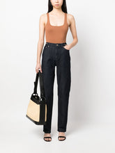 MMK Straight-Leg Chain-Detail Jeans Blue