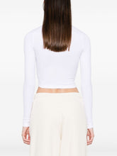 Wardrobe.Nyc Long-Sleeved Stretch-Jersey Crew-Neck Top White White