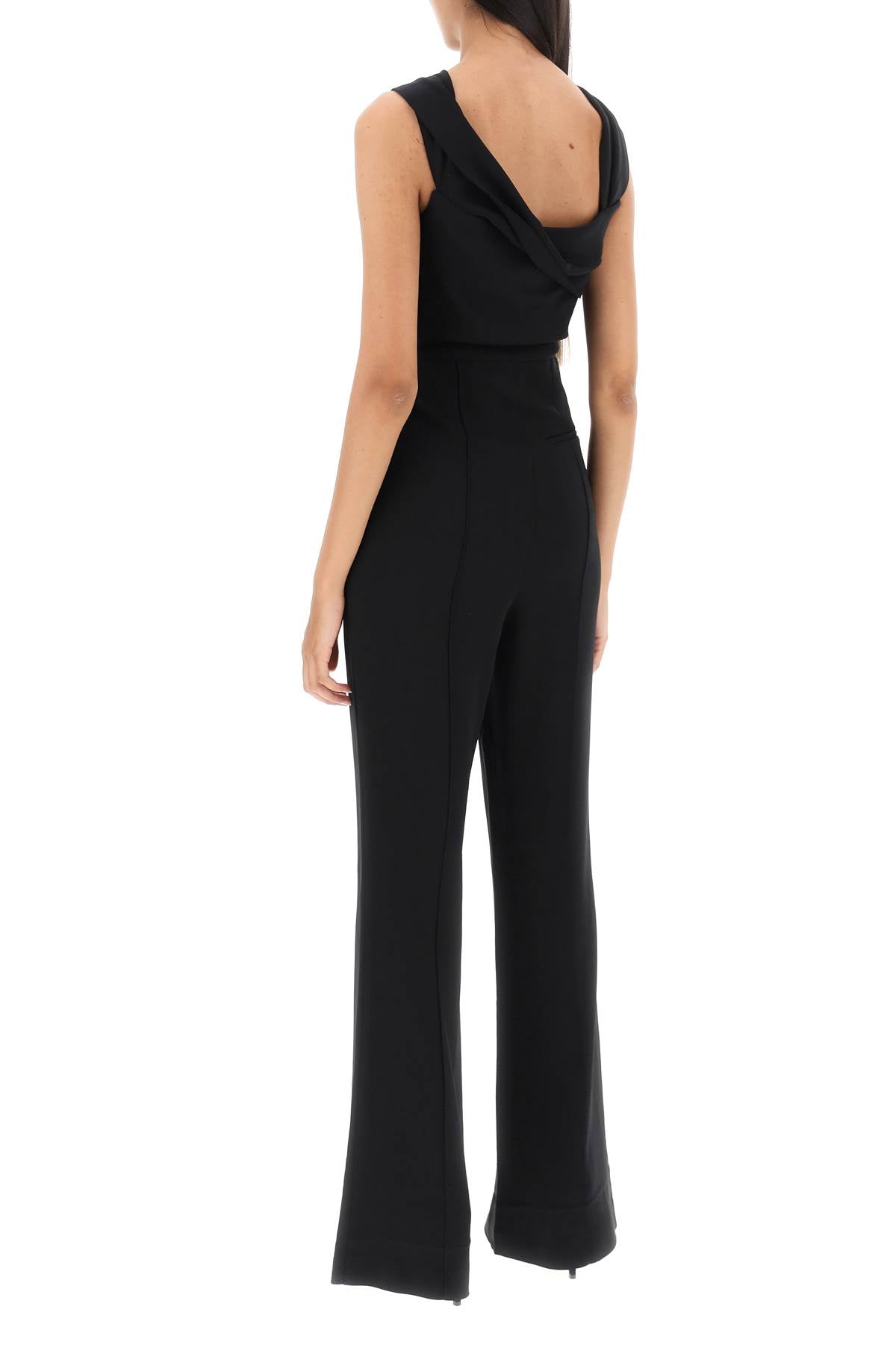 jumpsuit with twisted neckline