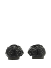 Burberry Leather Sadler Quilted Ballerinas Black