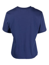 Peuterey Graffiti-Print Cotton T-Shirt Blue Blue