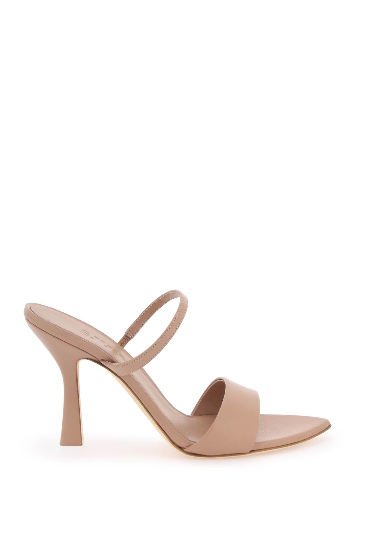 3JUIN leda leather sandals neutral