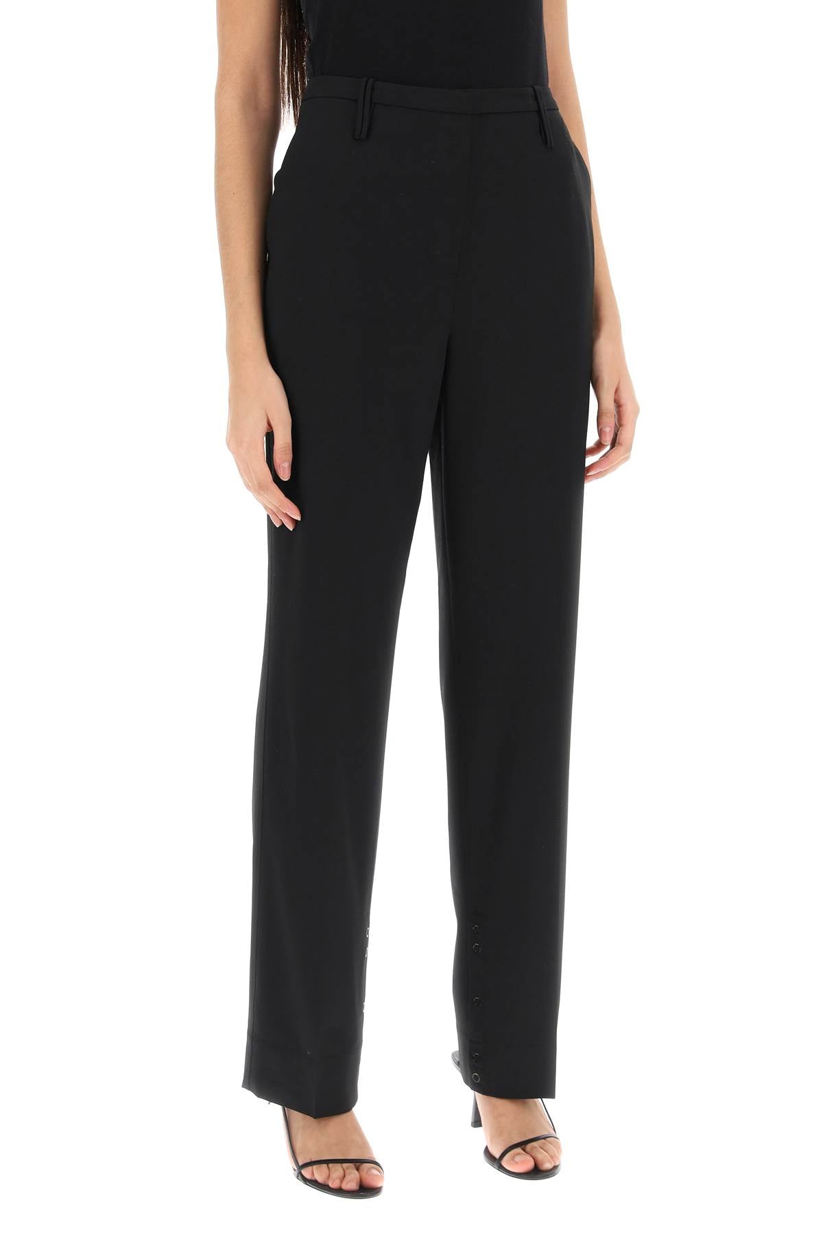 Ganni cigarette pants Black