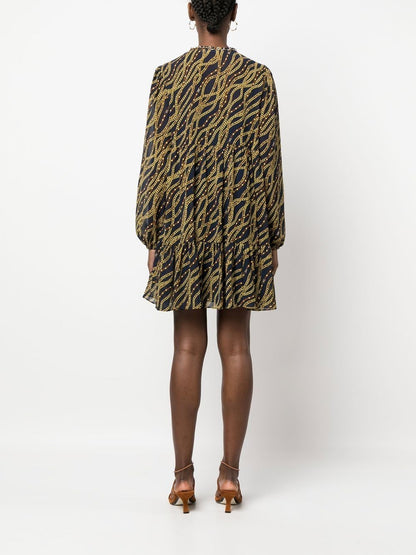 Chain-link print Dress