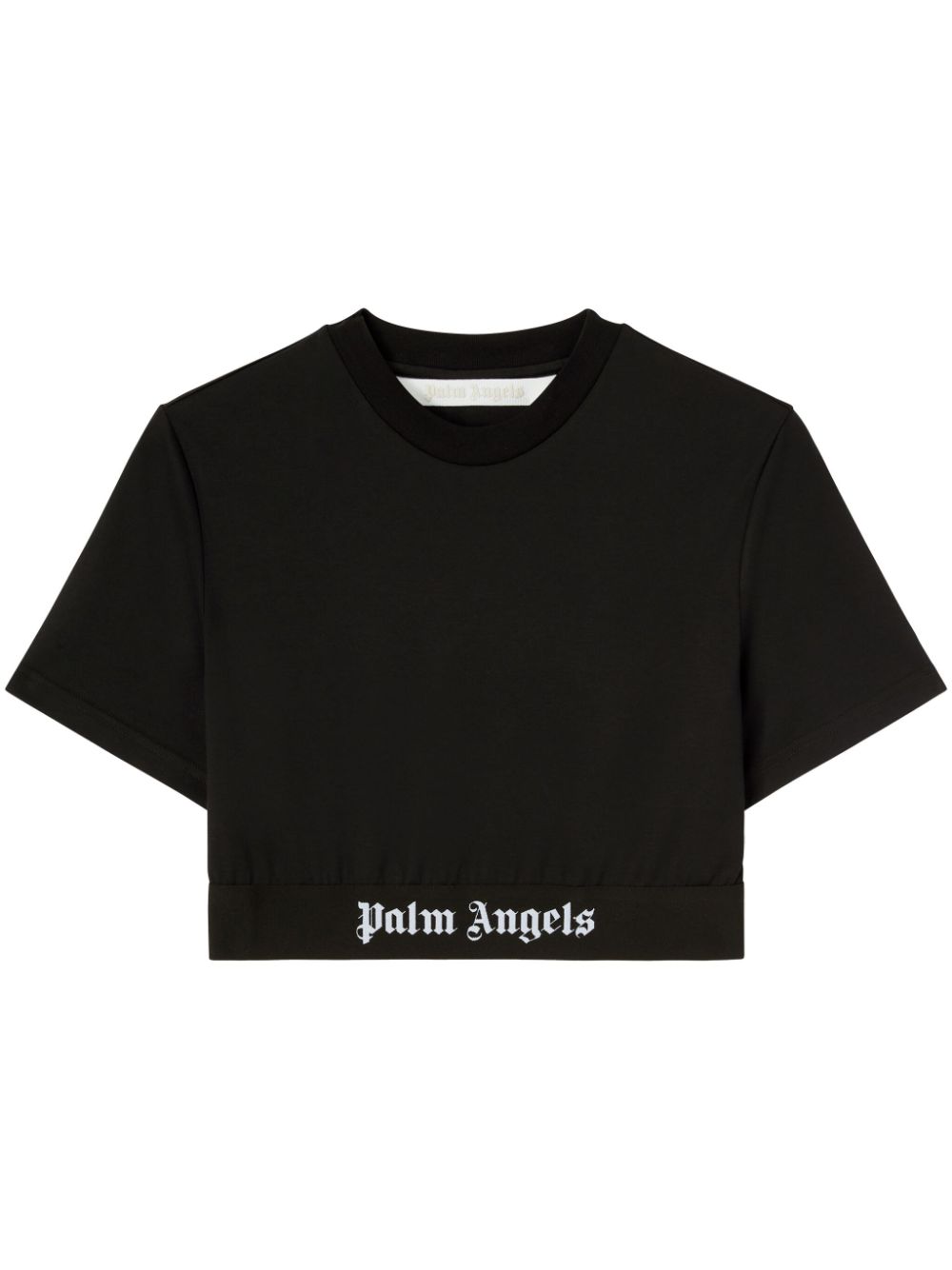 Logo-underband cropped T-shirt