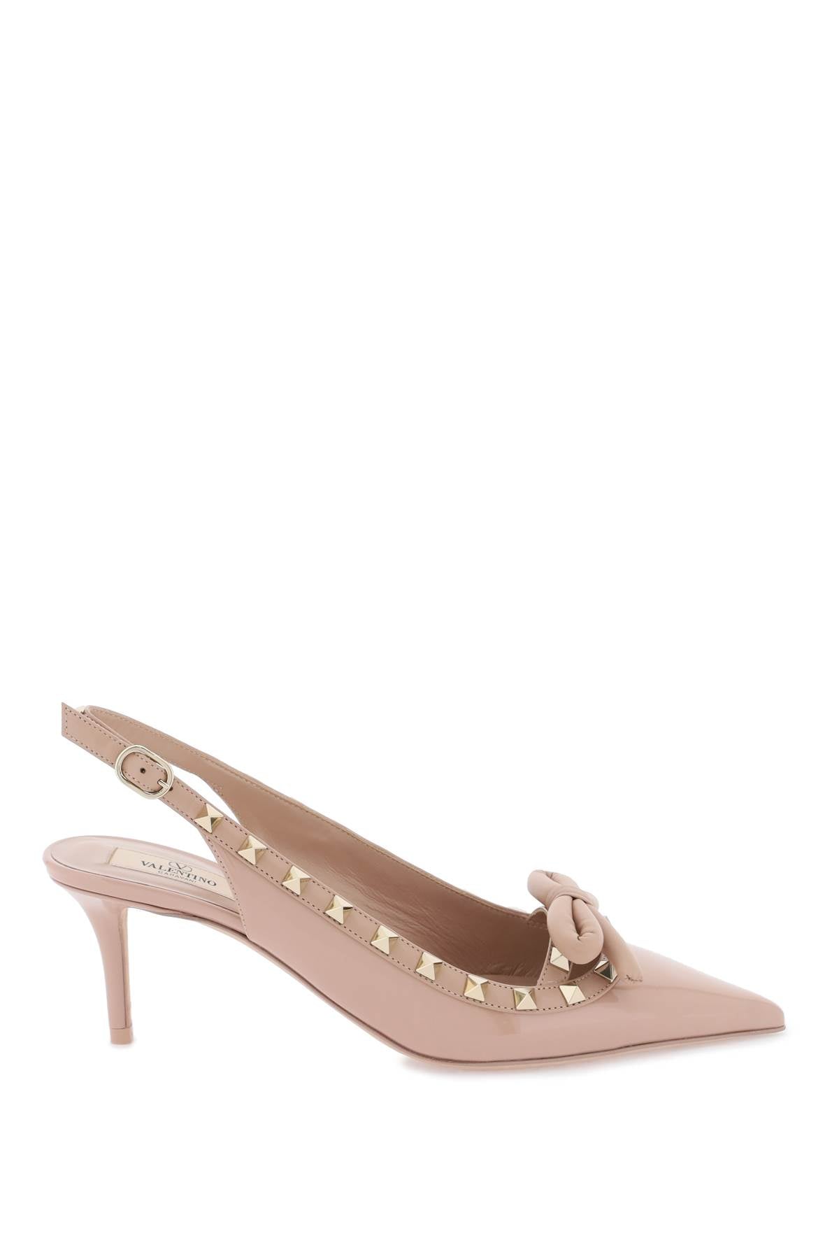 Rockstud slingback pumps