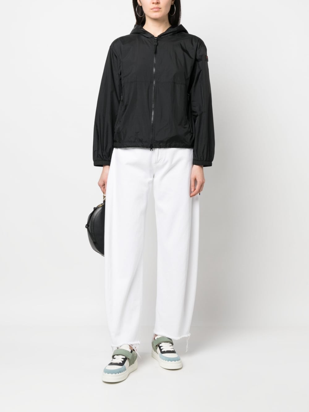 Peuterey Logo-Patch Hooded Jacket Black Black
