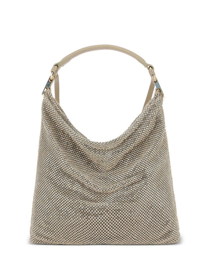 Benedetta Bruzziches Bella Ciao Crystal-Embellished Powder Shoulder Bag Powder