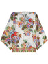 Etro Floral-Print Striped Cotton-Silk Blouse White white