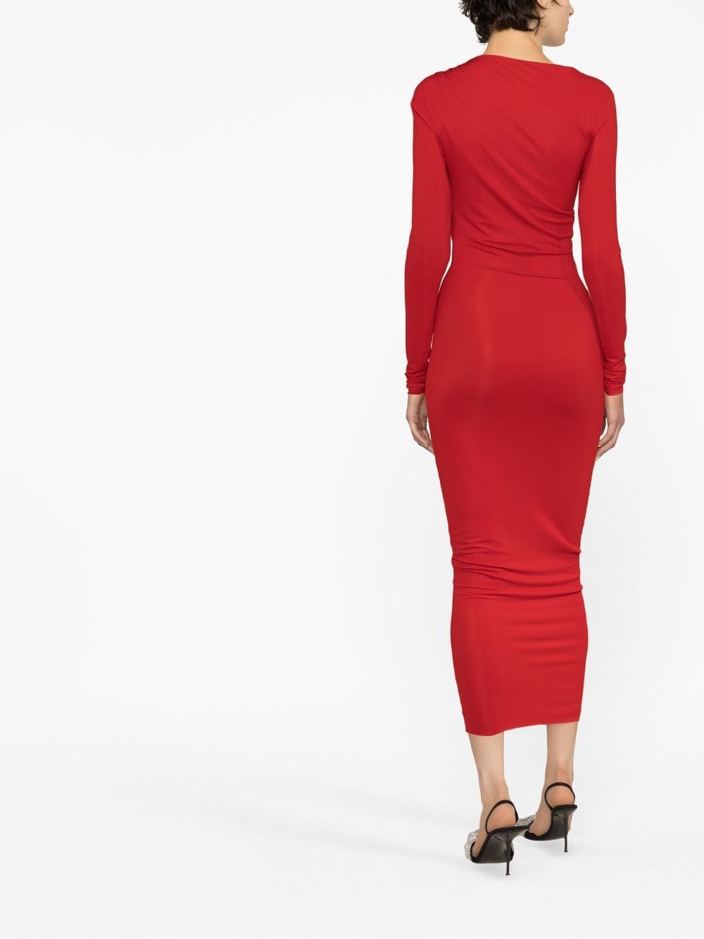 Alexandre Vauthier cut-out midi Dress Red