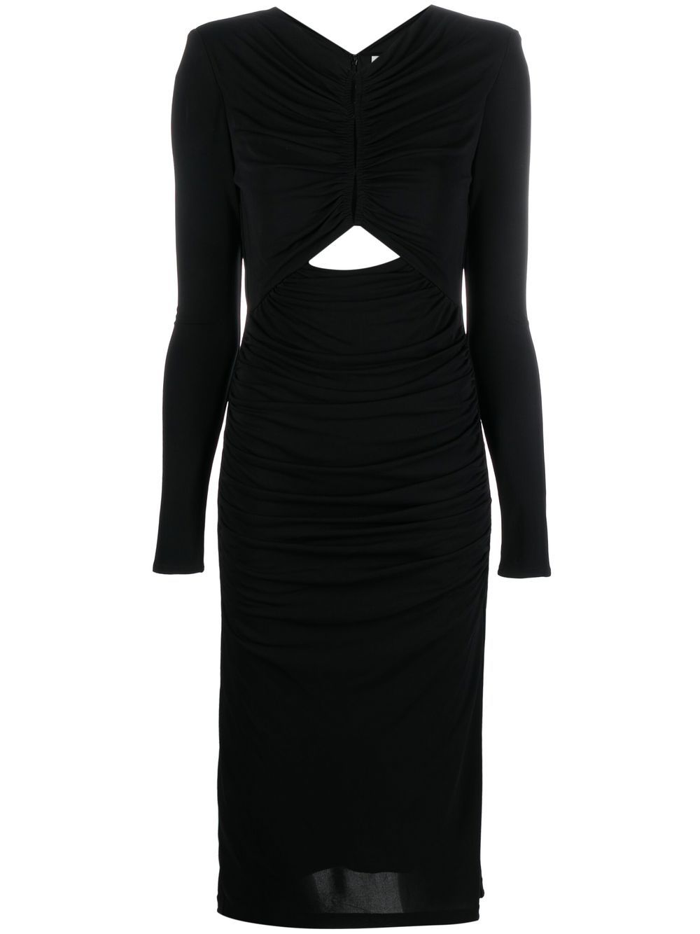 Roland Mouret Pre Off-Shoulder Wool and Silk-Blend Midi Tube Dress Black Black