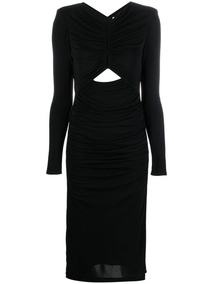 Roland Mouret Pre Off-Shoulder Wool and Silk-Blend Midi Tube Dress Black Black
