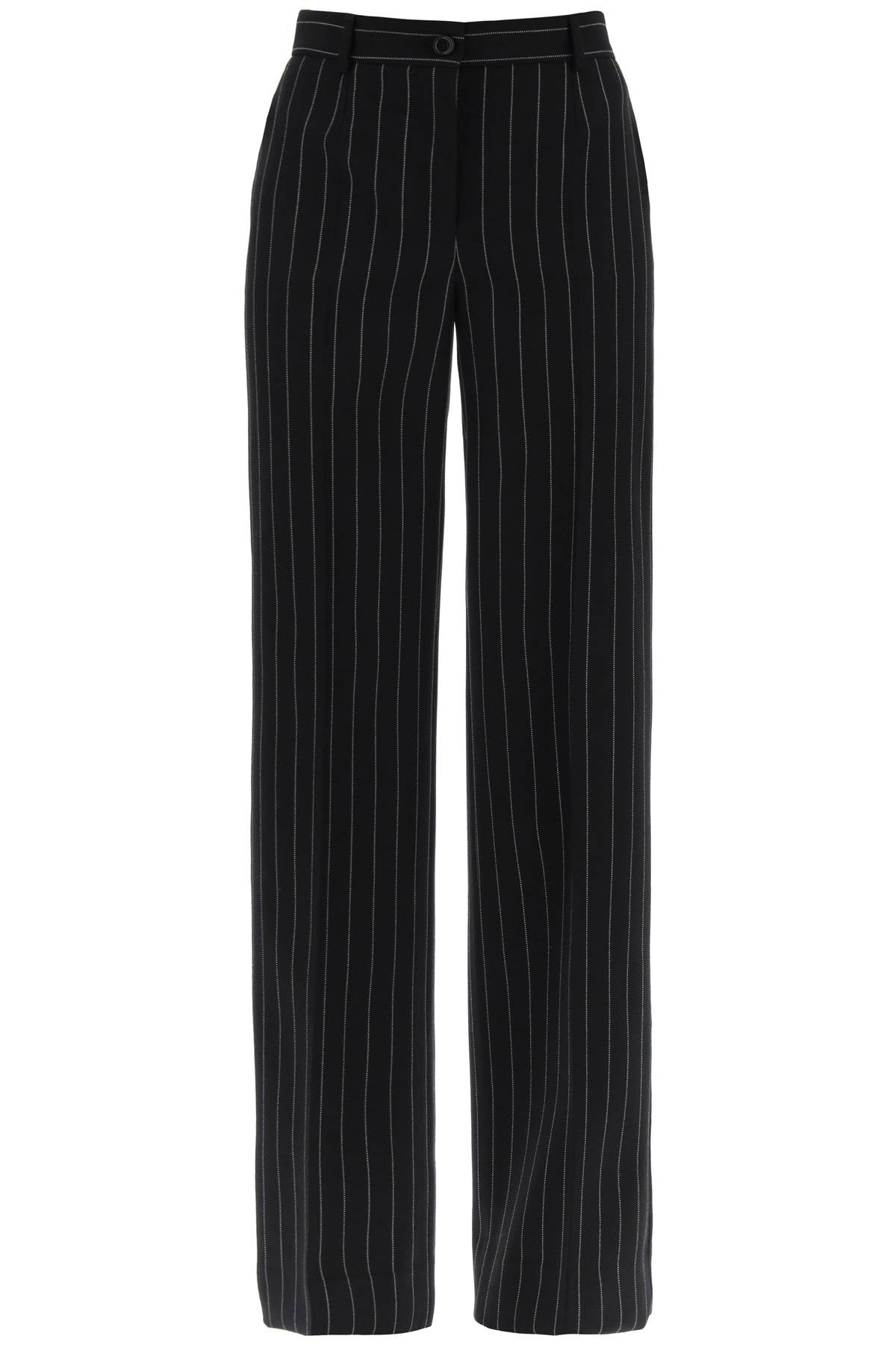 striped flare leg pants