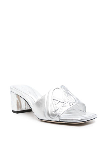 Mules Alexander McQueen Argent