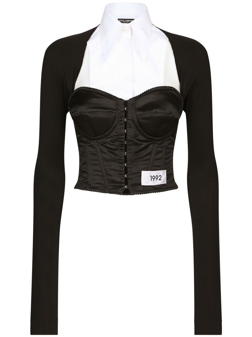 KIM D&amp;G Layered-shirt Corset Top