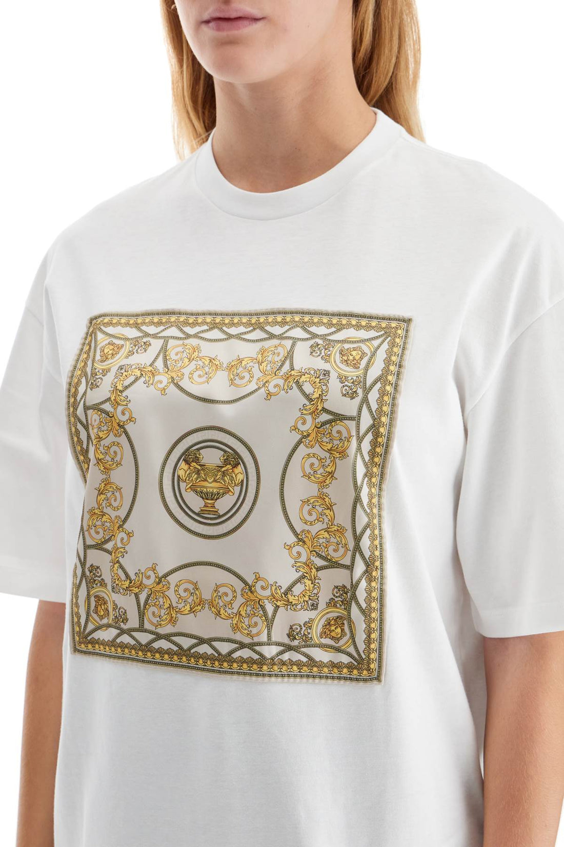 Versace oversized t-shirt with La Coupe des Dieux print 