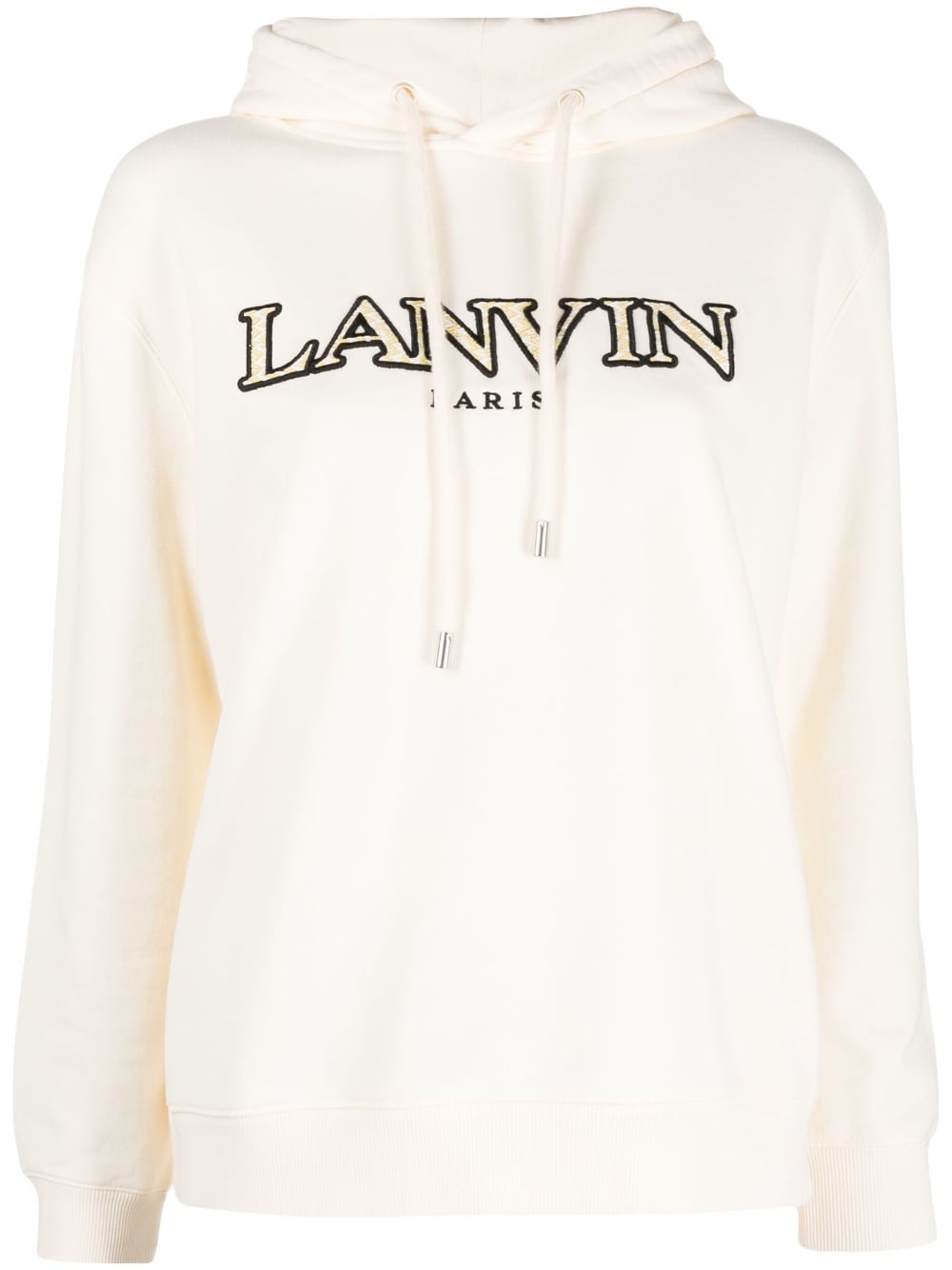 Embroidered-logo Cotton Hoodie