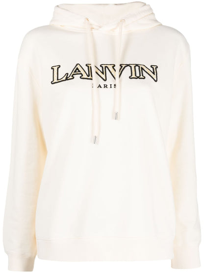 Embroidered-logo Cotton Hoodie