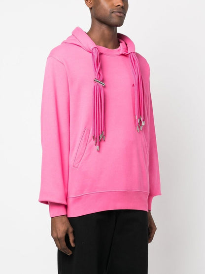 Multicord-drawstring Hoodie Pink