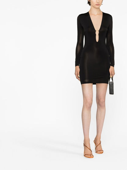 Helios plunge minidress