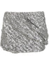 The Attico sequin-embellished mini skirt Silver