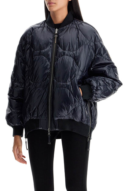 Oversized Reversible feather bomber jacket