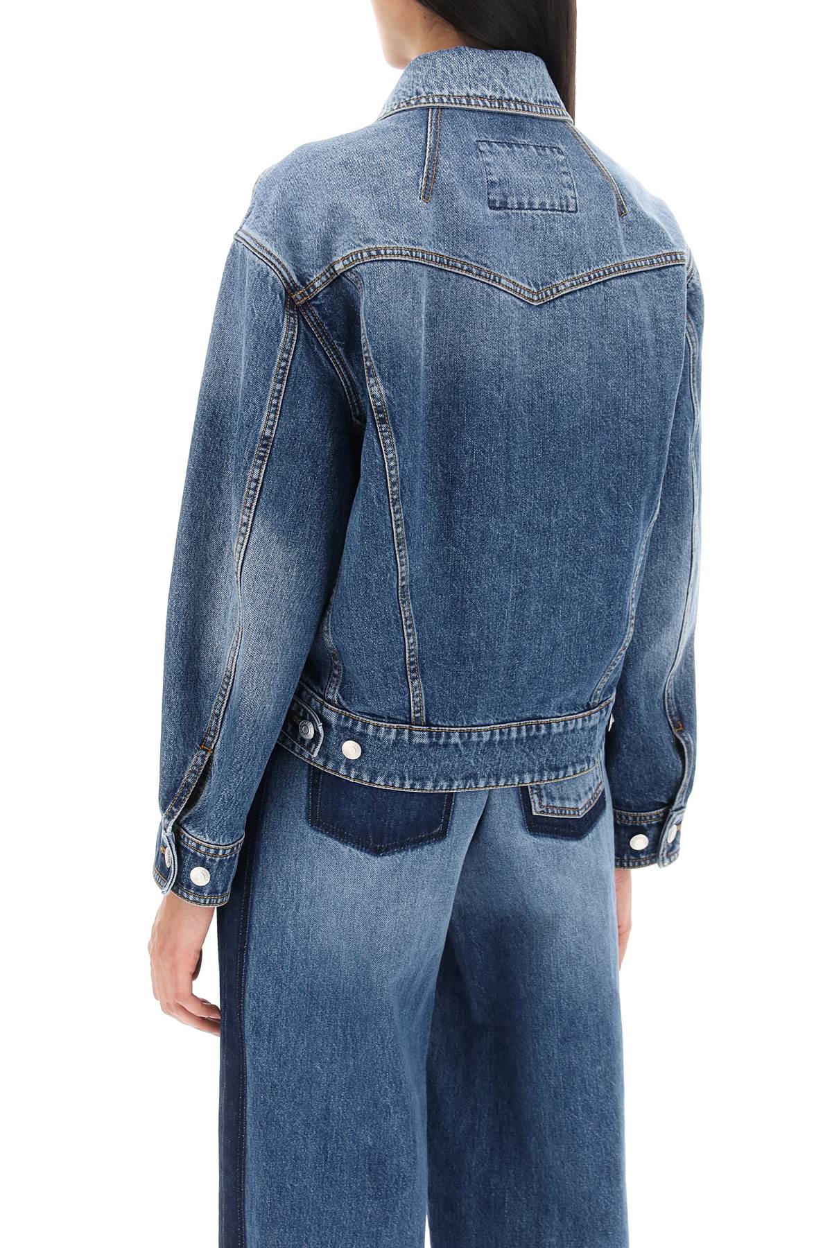 Denim cocoon jacket