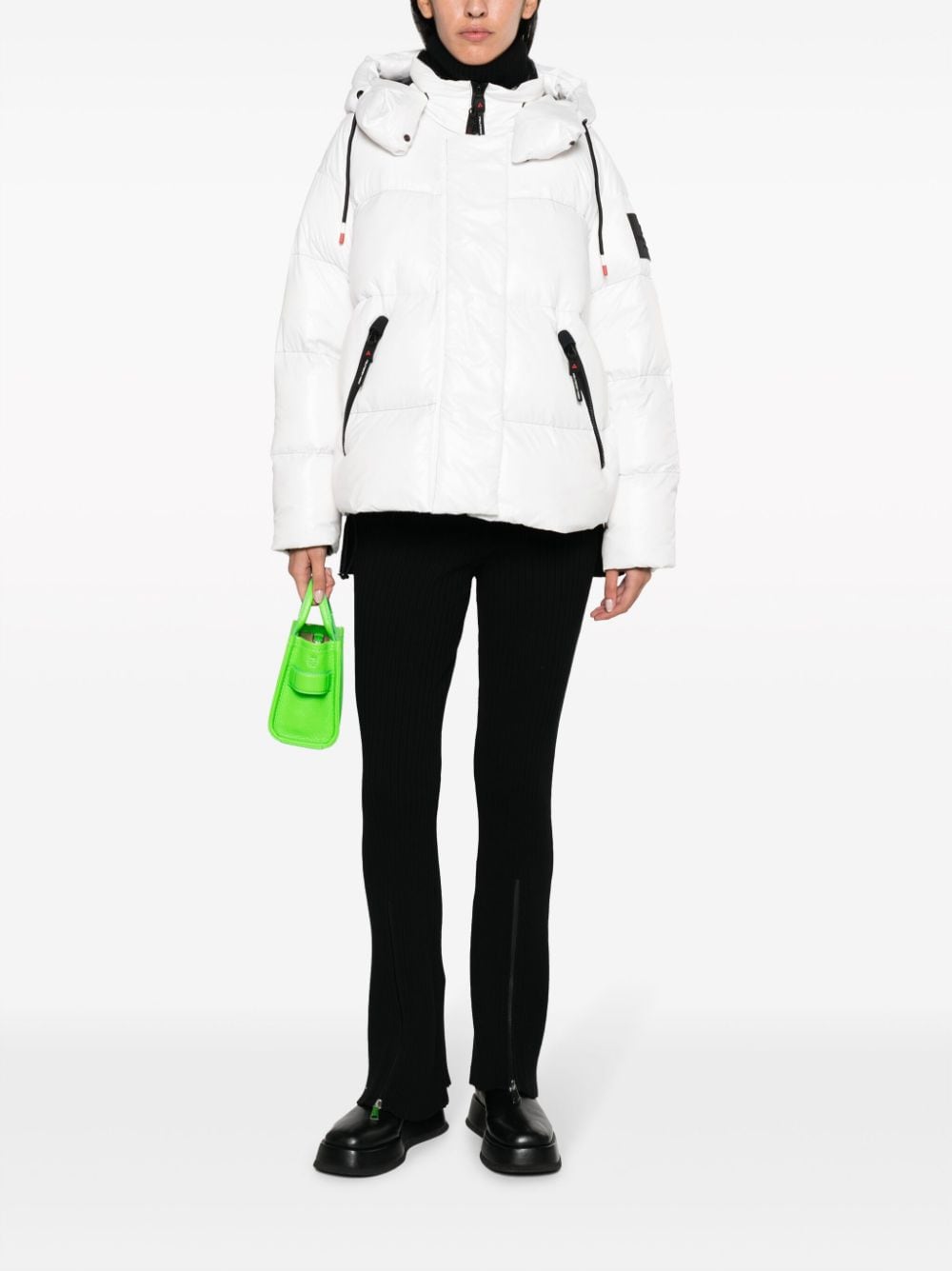 Peuterey Hooded Down Padded Jacket White White