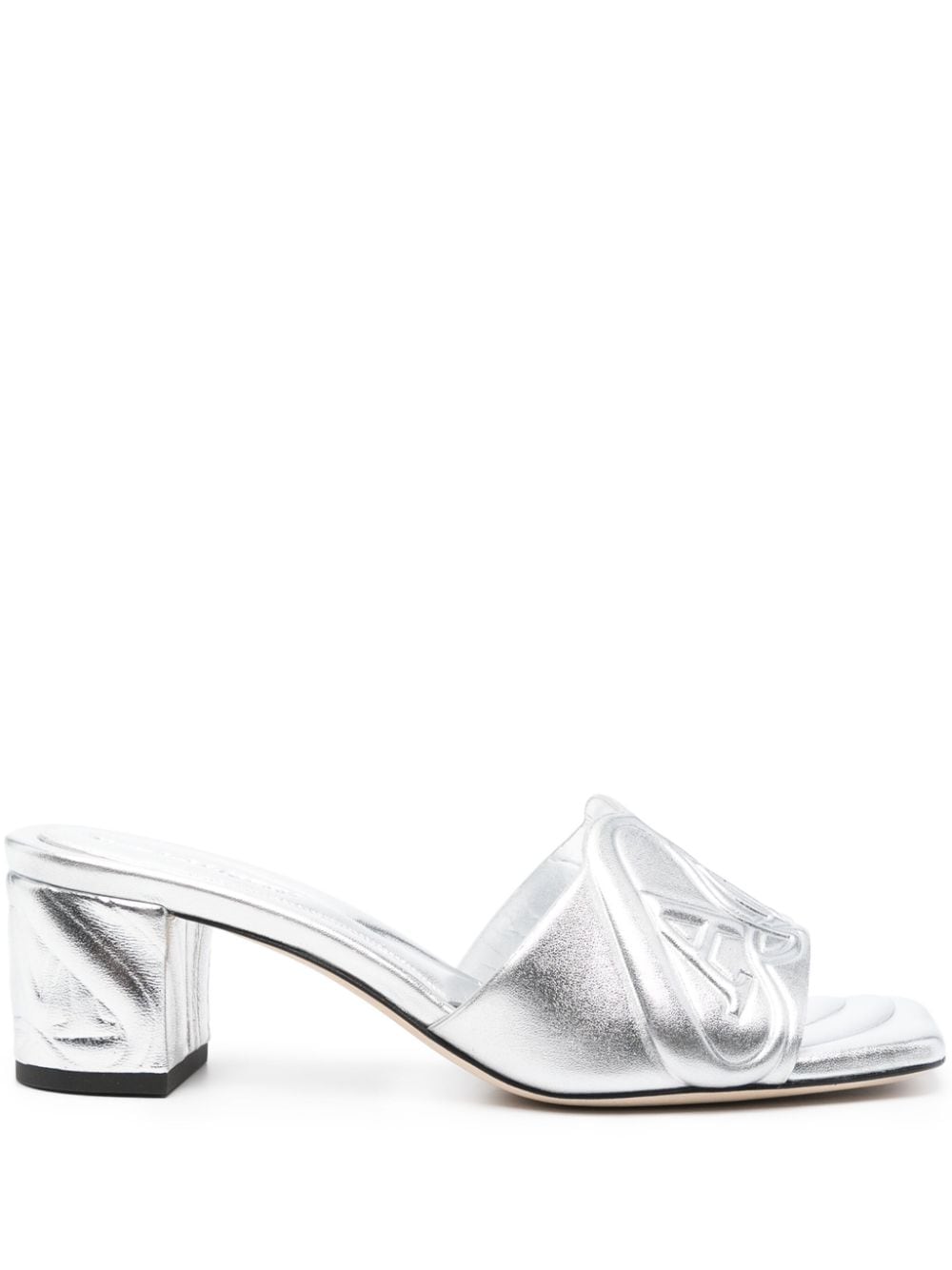 Mules Alexander McQueen Argent