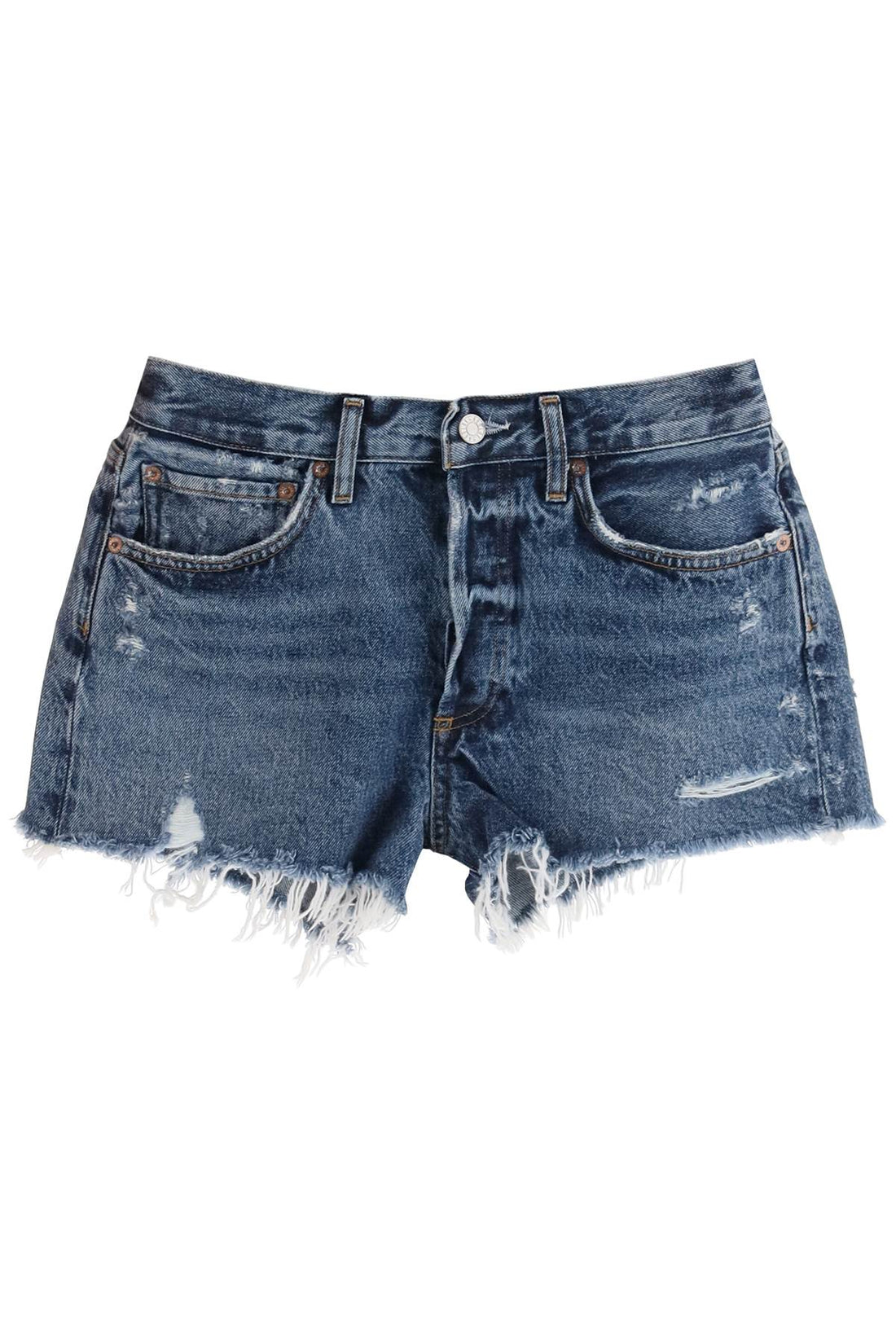 Denim parker short