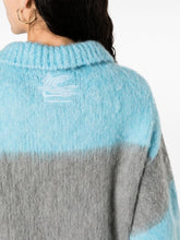 Etro Fringed-Edge Striped Polo Minidress in Clear Blue