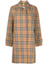 Burberry Checked Cotton Plaid trench coat Beige
