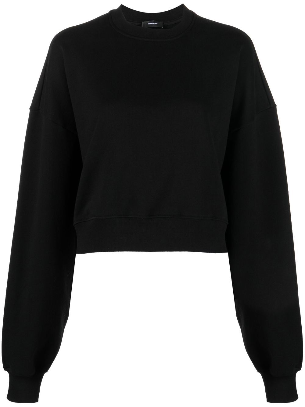Wardrobe.Nyc Oversized Knitted Cotton Jumper Black Black