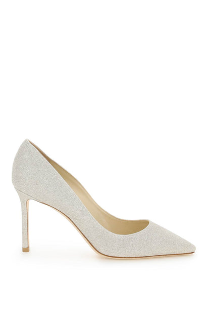 Romy 85 dusty glitter pumps