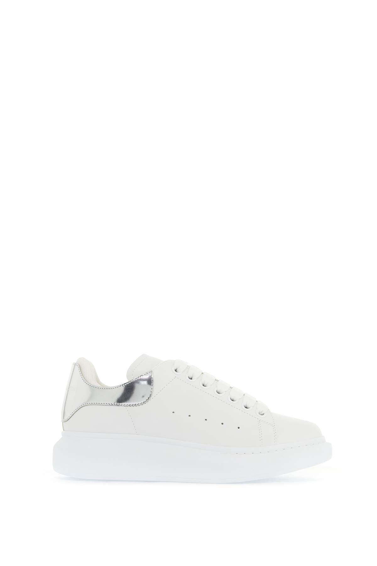 Alexander Mcqueen Silver-tone oversize sneakers