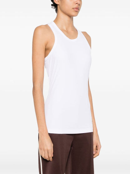 Adidas By Stella McCartney Ribbed Sleeveless Racerback Top White White