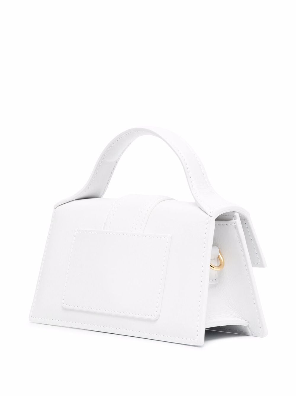 The Bambino Leather Top Handle Bag White