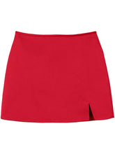 Marc Jacobs Mini Satin Skirt Red