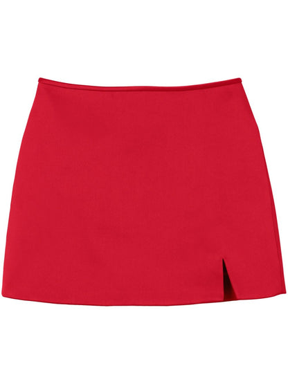 Marc Jacobs Mini Satin Skirt Red