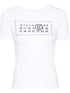 MM6 Maison Margiela Numeric Print T-shirts White